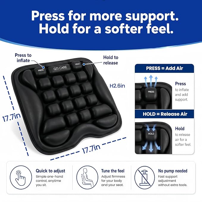 Airplane Seat Cushion, Air-Cell Travel Cushion - Image 7