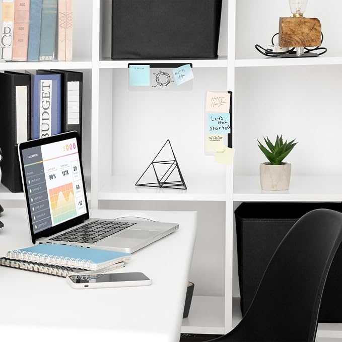 DOLLAR BOSS 2 Pcs 5.5" x 3.1" Transparent Acrylic Monitor Memo Board | Office - Image 7