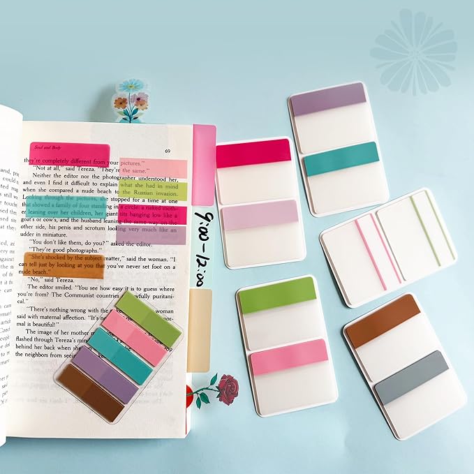ELII 300 PCS Tabs 2 Inch Sticky Index Tabs, 21 Sets Page Markers Macaron | - Image 3