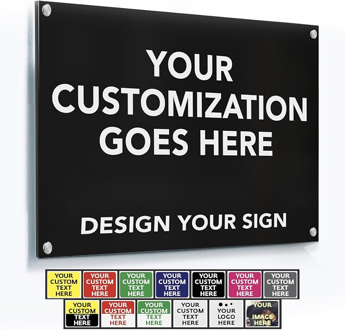 Custom Outdoor Metal Sign, Personalized Aluminum Safety and Business Sign by SpeedyOrders