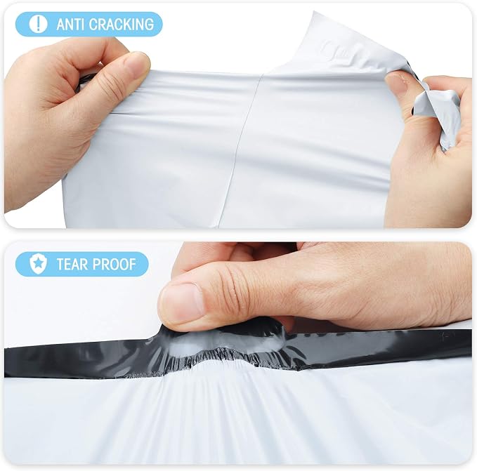 Fuxury Poly Mailers 10x13" 200 Pack, Sturdy Shipping Bags - Image 3