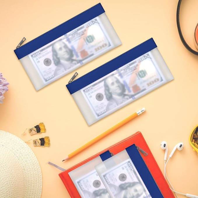 Clear Money Envelopes for Cash 7.6"x3.7" | Money Bags - Image 3