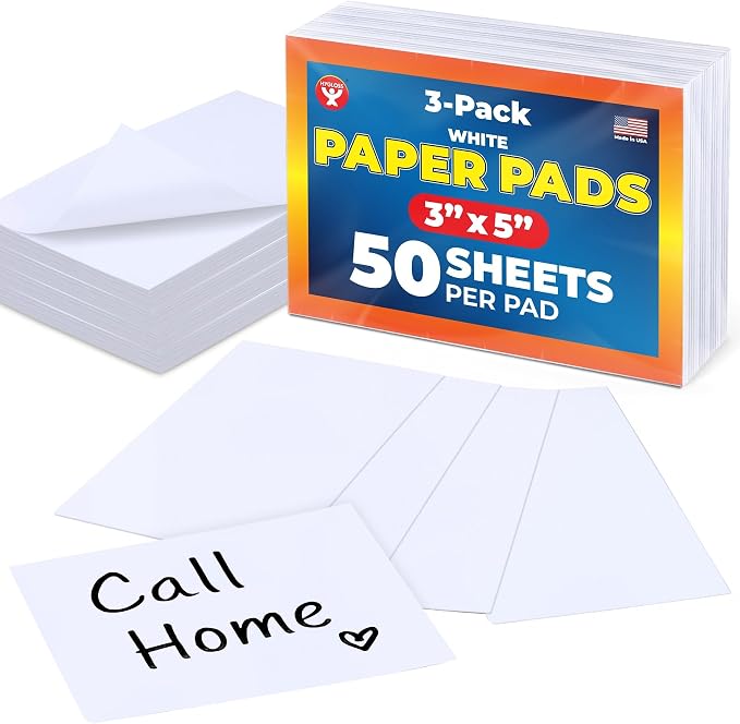 Hygloss 3 x 5-Inch Note Paper Pads - Image 2