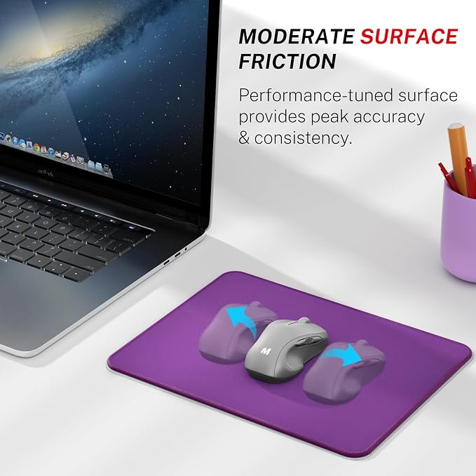 MROCO Essential Office & Gaming Mouse Pad, 8.5 x 11 Inch, Violet Purple | - Image 2