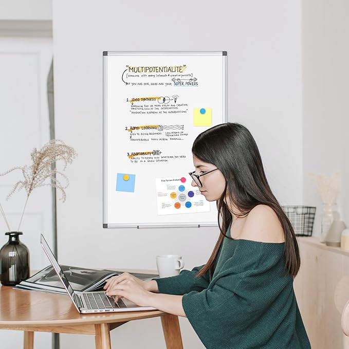 WALGLASS 3 Pack White Board, Hanging Mounted Whiteboard, Horizontal or Vertical - Image 6