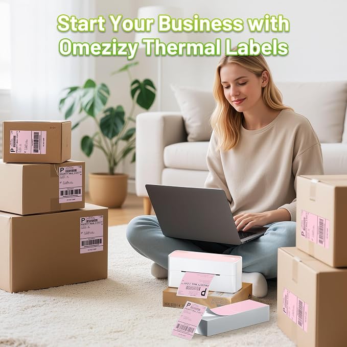 4x6 Thermal Labels, Shipping Address Label | Pink Labels Compatible - Image 4