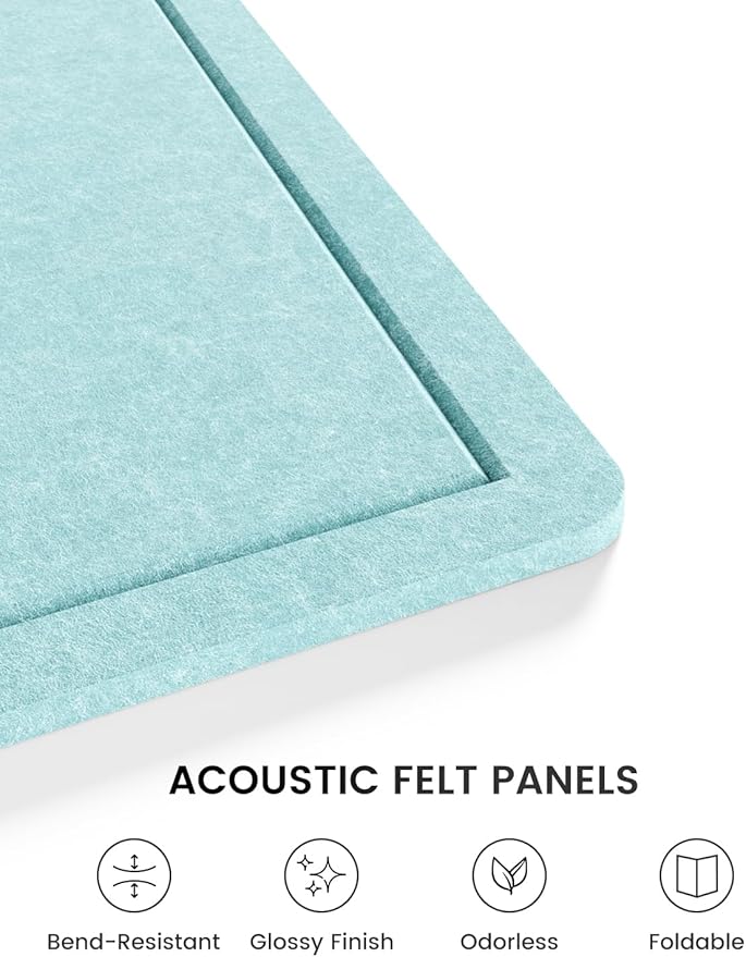 Fluxynara Bulletin Board, Foldable Felt Pin Board - Image 3