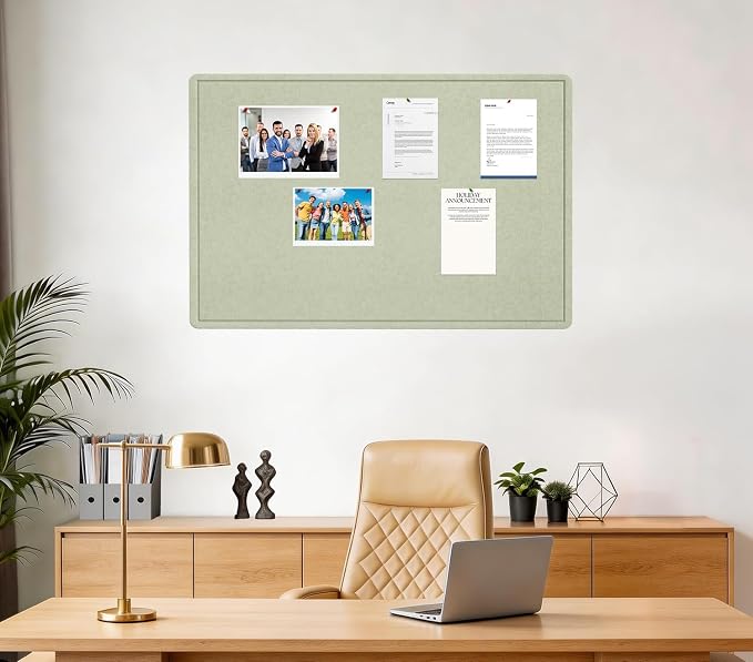 Bulletin Board - 35 x 17.5 inches Decorative Felt Pin Board - Cork Board - Image 2