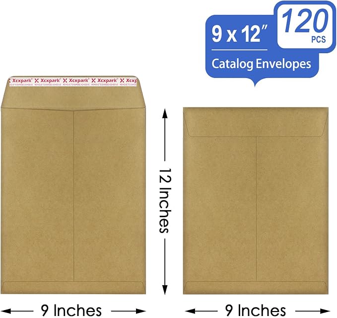 Xxcxpark 120 PCS 9x12 inches Security Catalog Envelopes Printable Self Seal - Image 2