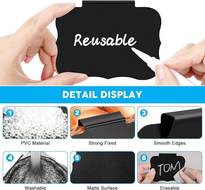 23PCS Basket Labels Clip On, 20 Removable Labels - Image 3