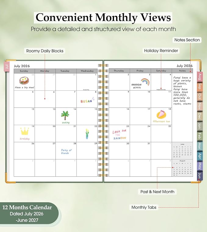2026-2027 Appointment Book, Academic Weekly and Monthly Calendar Planner from - Image 2