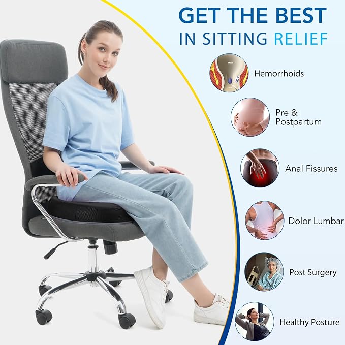 Niceeday Lumbar Support Pillow for Office Chair Car Back Support Pillow - Image 5