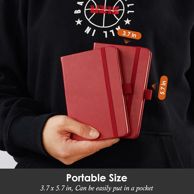 NIRMIRO Small Leather Notebook Journal Notepad - Image 6