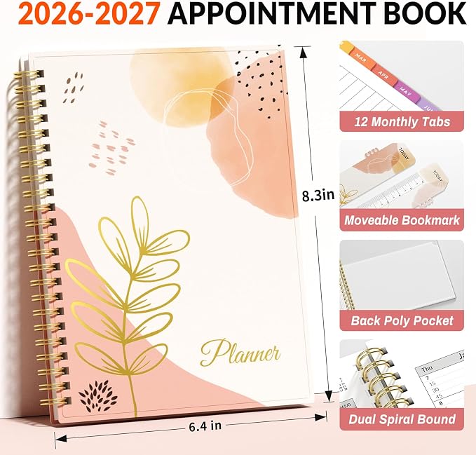 SUNEE 2026-2027 Appointment Book, Quarter-Hourly, Weekly & Monthly - Image 4