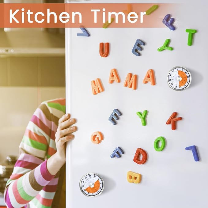 6 Pcs 60 Minute Visual Kitchen Timer Small Classroom Timers - Image 5