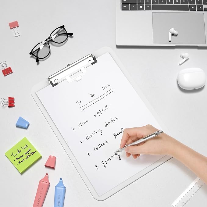 Hongri Plastic Clipboard with Pen Holder, Nurses and Women, Low Profile Clip - Image 7