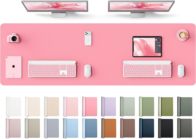 YSAGi Leather Desk Protector, Office Mat, Large Mouse Mat, Non-Slip PU Leather by YSAGi
