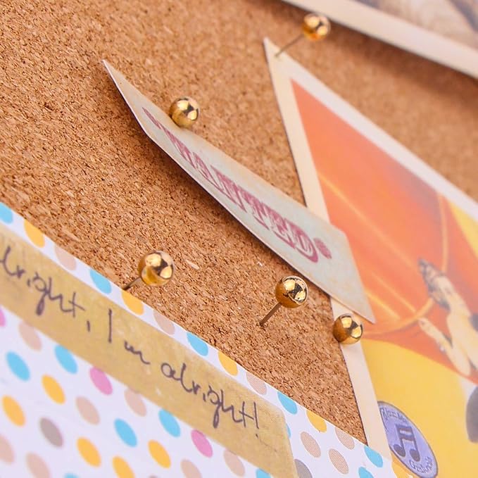 Push Pins Map Tacks 1/8-Inch Retro Metallic Color Beads Head Marking Push Pins - Image 4