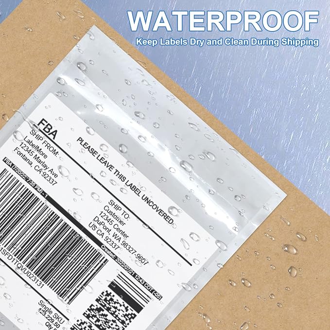 SJPACK Packing List Envelope 4.5x5.5 inches -100 Pieces in Transparent Adhesive - Image 3