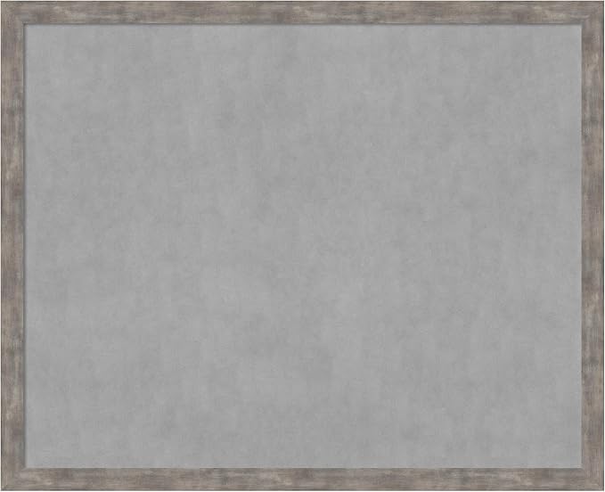 Amanti Art Silver Framed Magnetic Board 35x43 X-Large Vision Board by AmantiArt