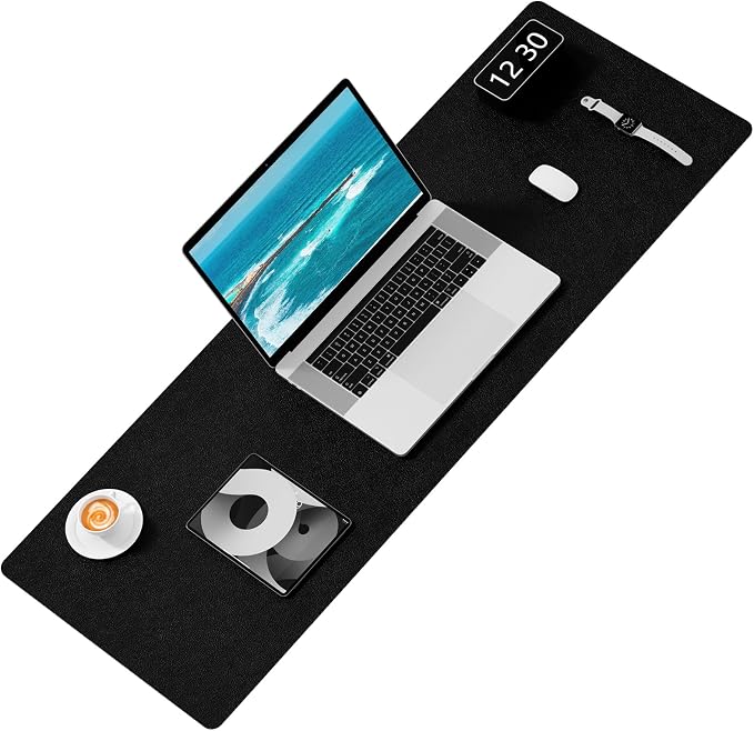 Hsurbtra Desk Pad, XXXL Extended Mouse Pad, Waterproof Desktop Blotter Protector - Image 2