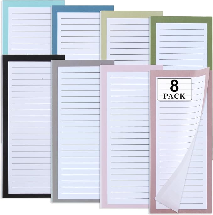 FLIPPED 8 Pack Magnetic Notepads by FLIPPED