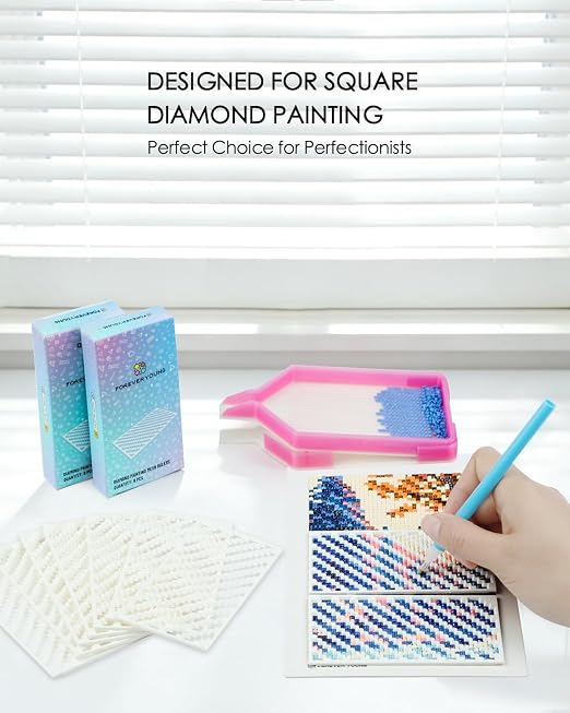 Foreveryoung Diamond Painting Zigzag Rulers – 9 PCS Diamond Art Tools and - Image 3