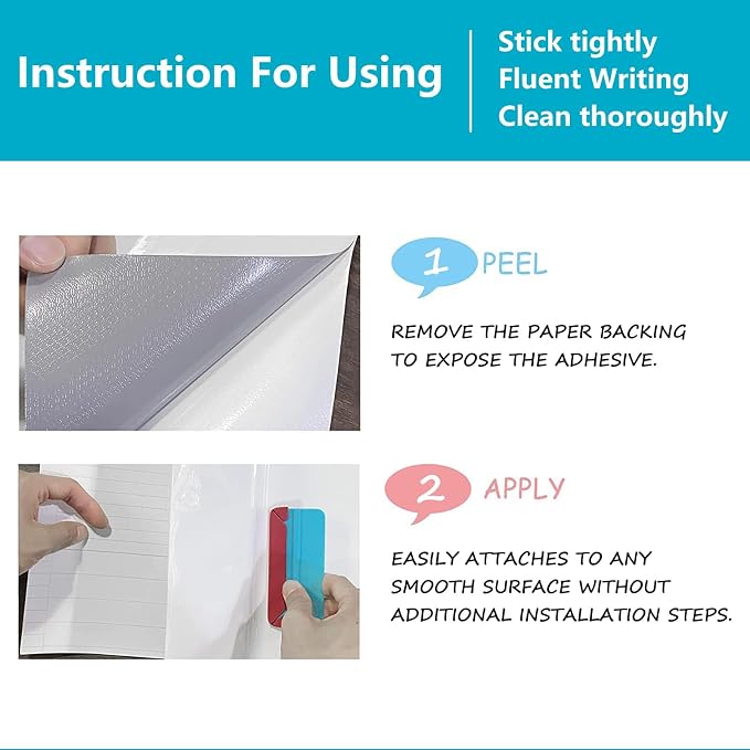 Dry Erase Board Sticker- Whiteboard Stickers-8.3''x11.7'' Removable Dry Erase - Image 4