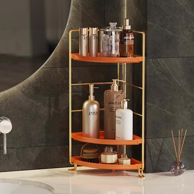 JANUS LiANG 3-Tier Corner Bathroom Organizer Countertop - Image 4
