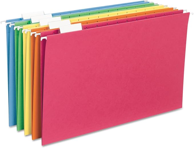 Smead Hanging File Folder with Tab, 1/5-Cut Adjustable, Legal Size, 25 per Box - Image 2