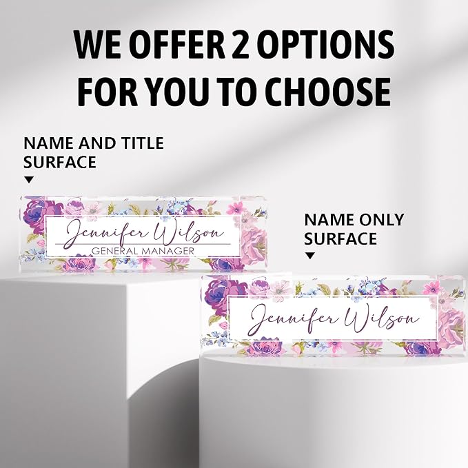 Desk Name Plate Personalized, Name Plate - Image 4
