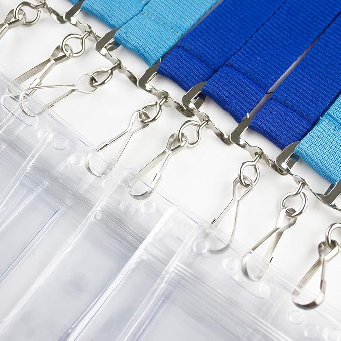 12 Pack Cruise Lanyard with Waterproof ID Card Holder, Colorful Solid Color - Image 5