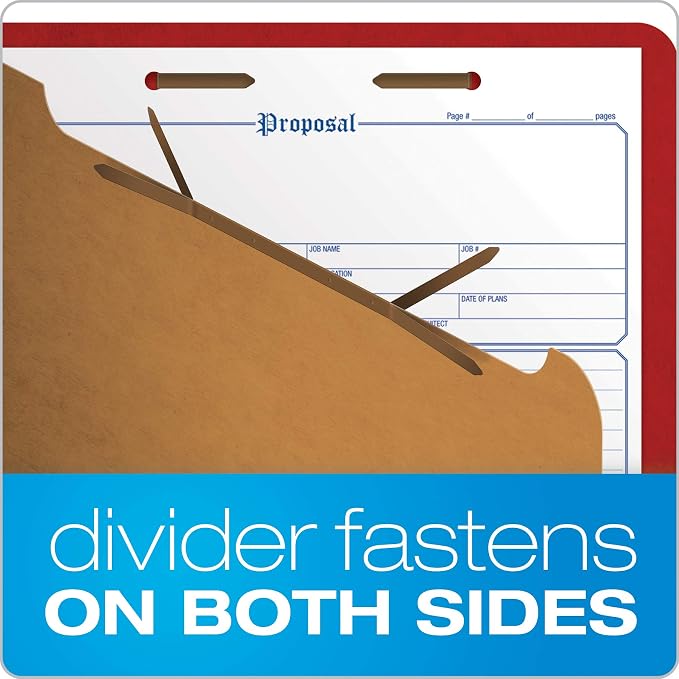 Pendaflex® Classification Folders, 1 Divider, Embedded Fasteners, 2/5 Cut Tab - Image 4