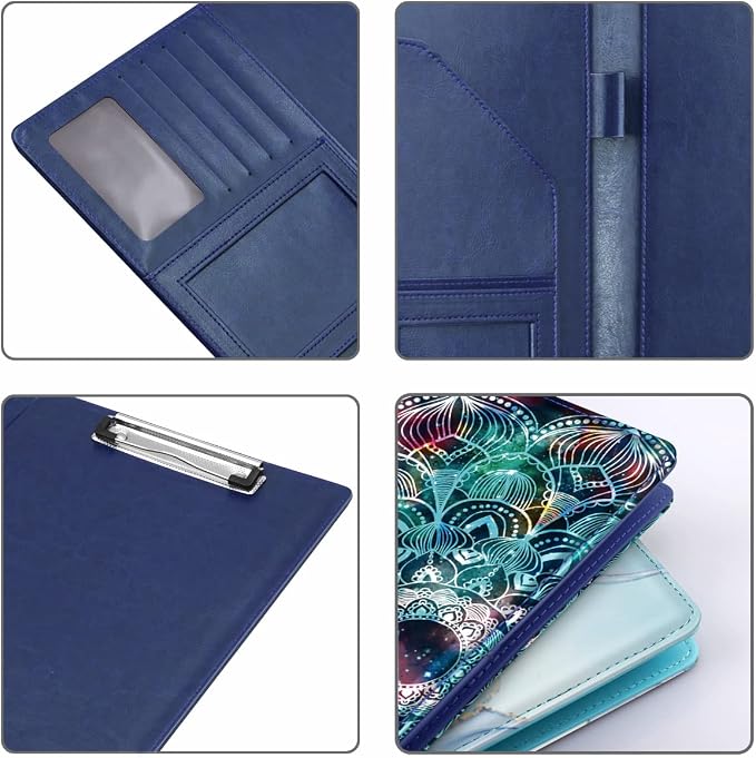 Business Portfolio Folder for Men Women, Padfolio Cover, - Image 4