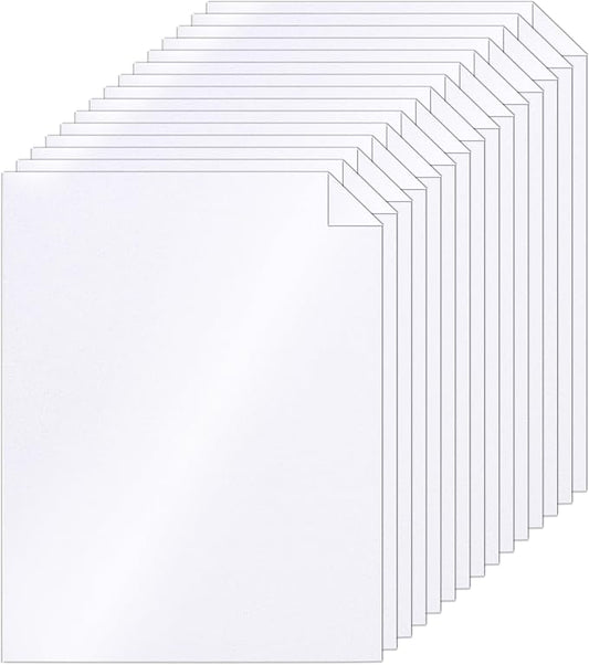 Silunkia 100 Sheets White Shimmer Cardstock 8.5 x 11 Certificate Paper by Silunkia