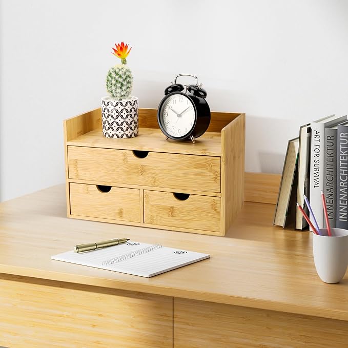 Charmewooden Bamboo Desk Organizer - Image 3