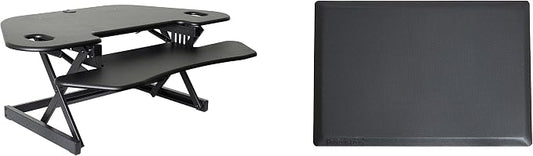 Rocelco 46" Height Adjustable Corner Standing Desk Converter by Rocelco