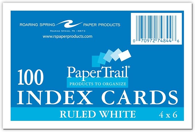Roaring Spring Index Cards 4"x6", Bulk Case of 36 Packs of 100 Each, Smooth - Image 2