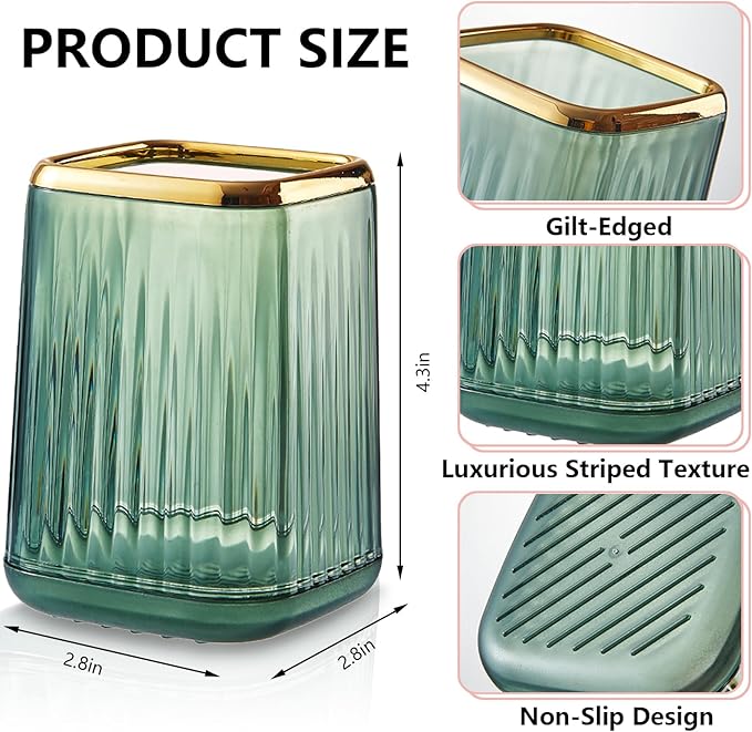 Pen Holder for Desk, Plastic Pencil Holder, Makeup Brushes Cup, Pen Cup Pencil - Image 5