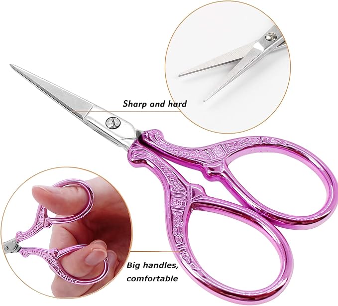 Small Embroidery Scissors, 3.6Inch Detail Craft Scissors - Image 3