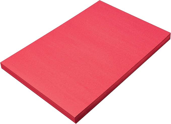 Prang Construction Paper, Holiday Red, 100 Sheets by CreativityStreet%C2%AE
