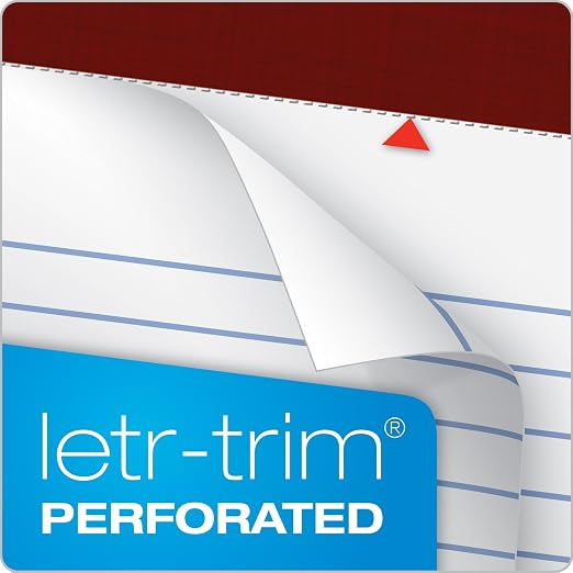 TOPS Docket Gold Writing Pads, 8-1/2" x 11-3/4", Narrow Rule, 3-Hole Punched - Image 5