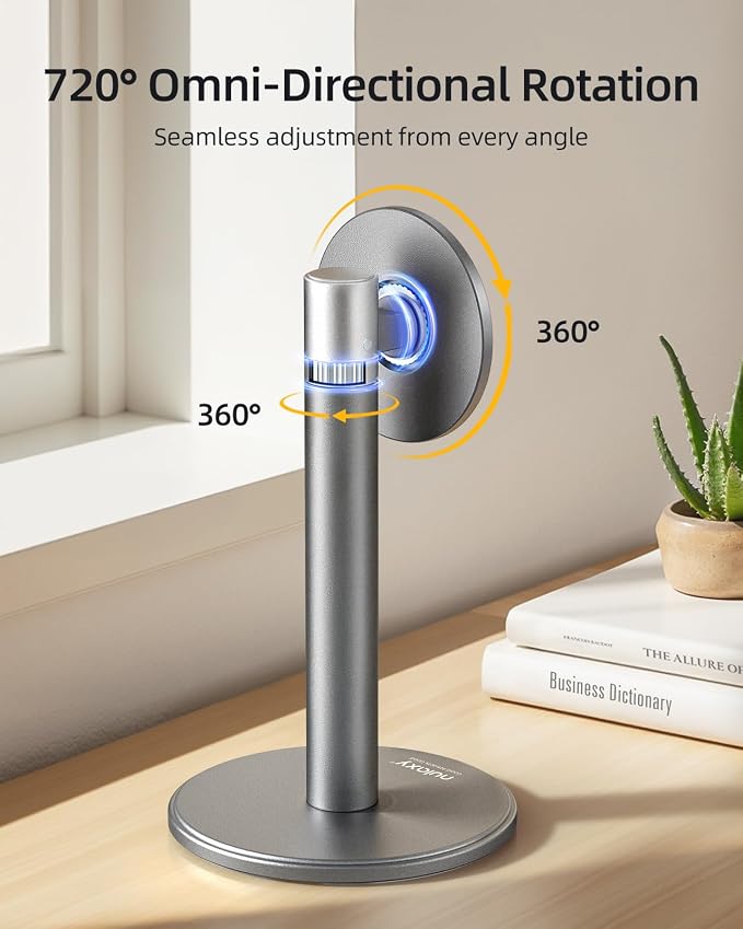 Nulaxy Magnetic Full Aluminum Cell Phone Stand - Image 3