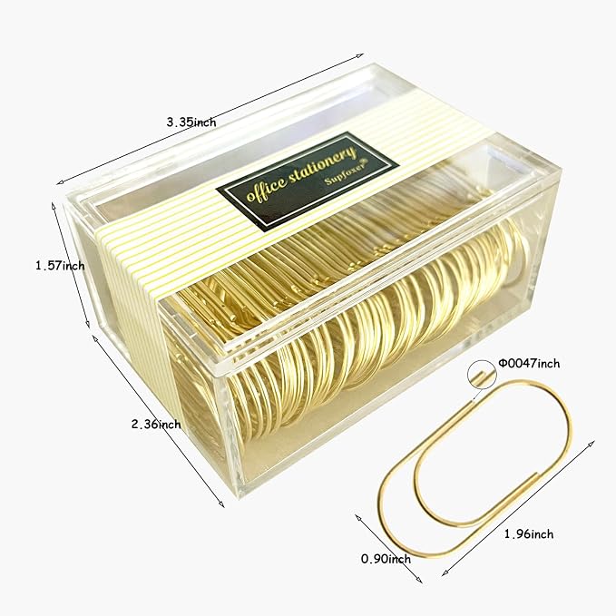 Gold Large Paper Clips - Image 2