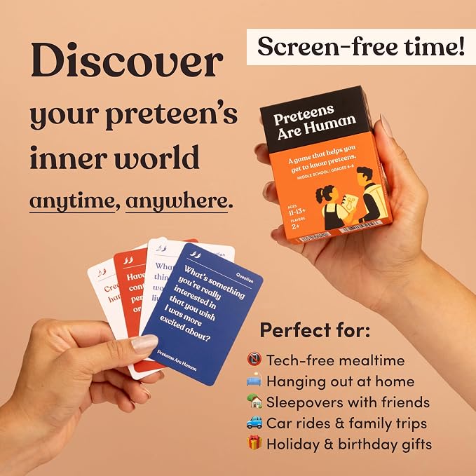 Preteens are Human | 140 Conversation Cards to Help You Get to Know Preteens | - Image 4