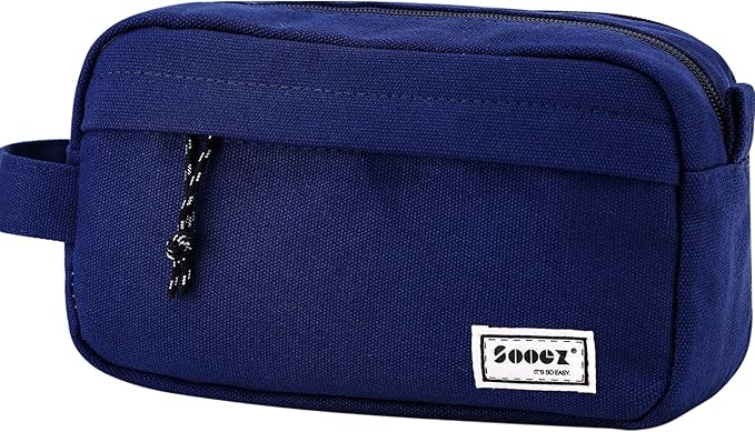 Sooez Big Capacity Pencil Pen Case, Upgraded Canvas Pencil Pouch Pencil Bag by Sooez