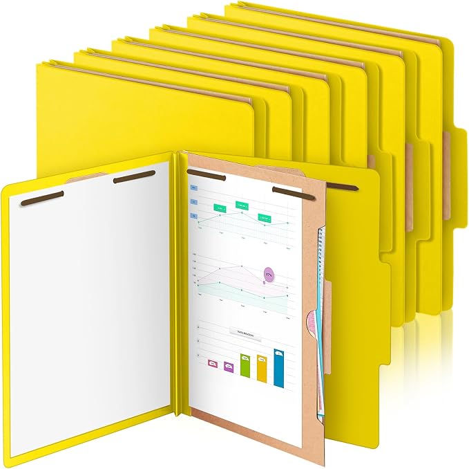 Skyygemm 12 Pcs Classification Folders 3 Pocket Dividers Letter Size Employee by Skyygemm