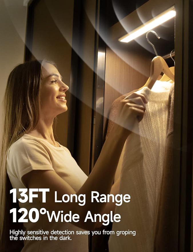 Under Cabinet Lights, Rechargeable Battery Operated Lighting, Wireless Motion - Image 2