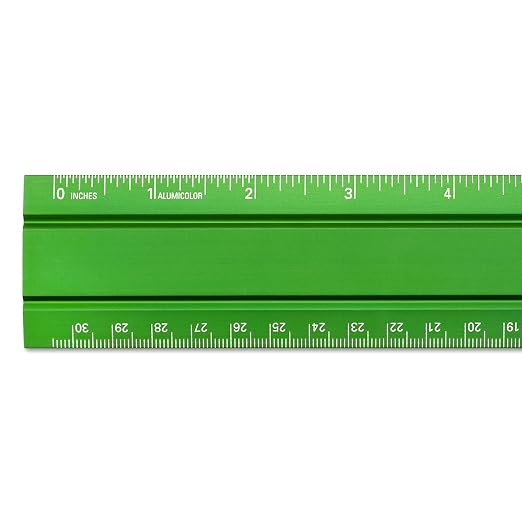 Alumicolor Aluminum Office Ruler - Image 2