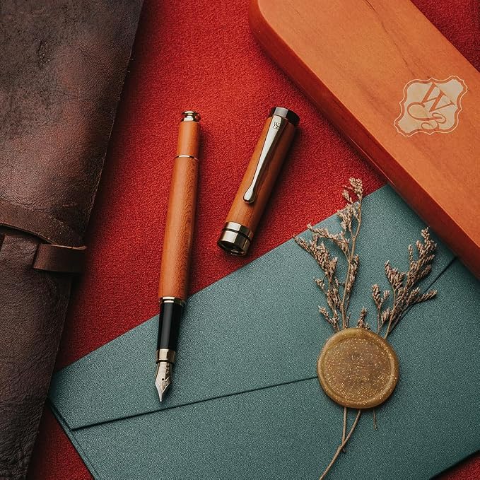 Wordsworth & Black Fountain Pen Set, Luxury Bamboo Wood - Image 5